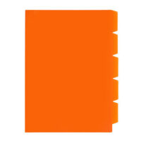 Meeco A4 5 Tab Secretarial Folder Orange – HE505-O1
