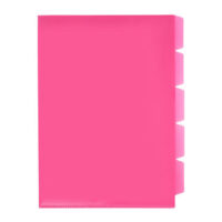 Meeco A4 5 Tab Secretarial Folder Pink – HE505-P1
