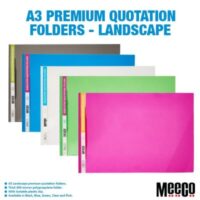 Meeco A3 Premium Quotation Folder (Landscape) Clear – AQ250-C1