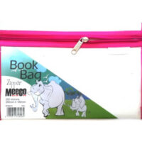 MEECO A5 Book Bag Clear With Zip Pink – EF7067-P1