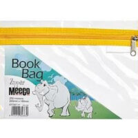 MEECO A5 Book Bag Clear With Zip Yellow – EF7067-Y1