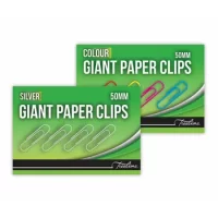 Treeline Paper Clips 50mm PVC White 100s – 30-0098-05