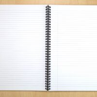 Meeco A4 Notebook Executive With Stripe Pattern White – ENB01-A4-W1