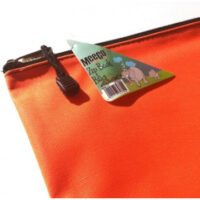 Meeco A4 Nylon Book Bag With Zip Closure Orange – ZBB001-O1