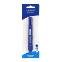 Marlin Dense Liners Permanent Markers Blue 1’s – SM193