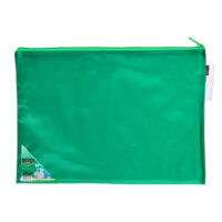 Meeco A4 Zip Carry Book Bag Green- ZCB001-G1