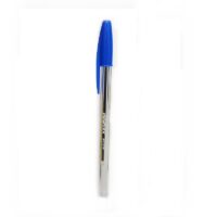 Penflex Ballpoint Pen Medium Clear Barrel 1mm Tip Blue Box of 50 – 42-1849-02