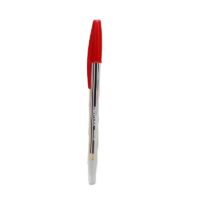Penflex Ballpoint Pen Medium Clear Barrel 1mm Tip Red Each – 42-1849-03