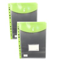 Treeline A4 Filing Carry Folder with Stud Lime Green Each – 20-3539-26