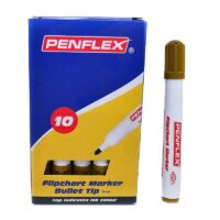Penflex FC15 Flipchart Markers 2mm Bullet Tip Brown Box of 10 – 36-1853-16