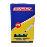 Penflex FC15 Flipchart Markers 2mm Bullet Tip Green Each – 36-1853-04