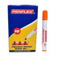Penflex FC15 Flipchart Markers 2mm Bullet Tip Orange Box of 10 – 36-1853-09
