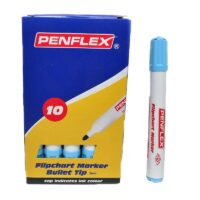 Penflex FC15 Flipchart Markers 2mm Bullet Tip Turquoise Box of 10 – 36-1853-11