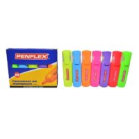Penflex HiGlo Highlighter 1.5mm Chisel Tip Assorted Colours 10`s – 36-1800-30