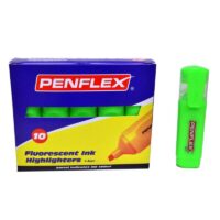 Penflex HiGlo Highlighter 1.5mm Chisel Tip Green Box of 10 – 36-1800-04