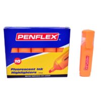 Penflex HiGlo Highlighter 1.5mm Chisel Tip Orange Box of 10 – 36-1800-09