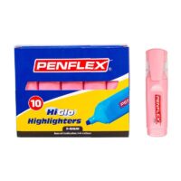 Penflex HiGlo Highlighter Pastel Pink Box of 10 – 36-1928-08