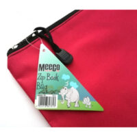 Meeco A4 Nylon Book Bag With Zip Closure Red – ZBB001-R1