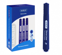 Marlin Dense Liners Permanent Markers Blue 10’s – 029N