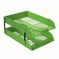 Treeline Retail Packs 2 Letter Trays Including Risers Lime Green – 62-0038-26