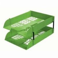 Treeline Retail Packs 2 Letter Trays Including Risers Lime Green – 62-0038-26