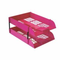 Treeline Retail Packs 2 Letter Trays Including Risers Hot Pink – 62-0038-38