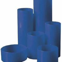 Treeline PVC Round-Up Desktop Organisers 6 Cylinders Blue – 62-1010-02