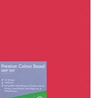 Treeline A4 Project Board Deep Tint 160gsm 100`s Red – 71-3200-03