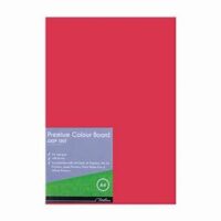 Treeline A4 Project Board Deep Tint 160gsm 100`s Red – 71-3200-03