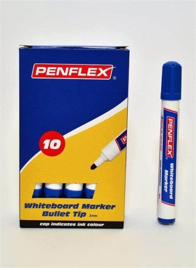 Penflex PM13 Permanent Markers 1mm Fine Bullet Tip Blue Each - 36-1825-02