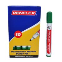 Penflex PM15 Permanent Markers 2mm Bullet Tip Green Each – 36-1828-04