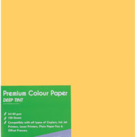 Treeline A4 Deep Tint Premium Paper 80gsm 100’s Saffron – 71-5000-09