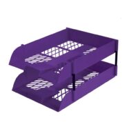 Treeline Retail Packs 2 Letter Trays Including Risers Electric Purple – 62-0038-EP