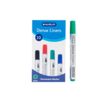 Marlin Dense Liners Permanent Markers Green 10’s – 029K
