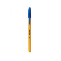 Penflex Ballpoint pen orange barrel 0.8mm Tip Blue Box of 50 – 42-1846-02