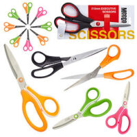 Meeco Executive Scissors Left Handed Neon  Orange (212mm) -SCI005-LH-O1