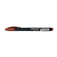 Penflex Permanent Projector Pen Medium 0.8mm Bullet Tip Brown 10`s – 36-1901-16