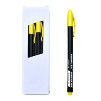Penflex Permanent Projector Pen Medium 0.8mm Bullet Tip Yellow 10`s – 36-1901-07