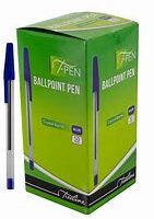 Treeline T-Pen Crystal Barrel Ballpoint Pen Blue Box of 50 – 42-5002-02