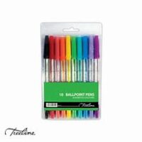 Treeline Coloured Pens Wallet of 10 Assorted – 42-6010-30