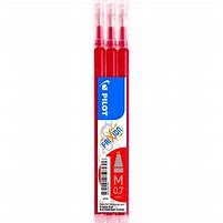 Pilot 3 Pc Refill for Frixion Ball/Clicker Red - BLS-FR7-S3-R