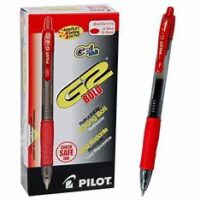Pilot G-2 Retractable Gel Ink Rollerball Pen 0.7mm Medium Red Box of 12 – BL-G2-7-R