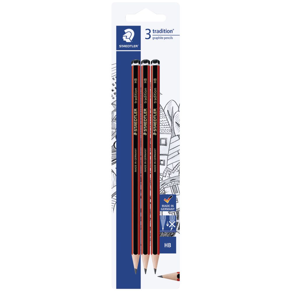 staedtler tradition eco hb pencils 180t hb box of 12