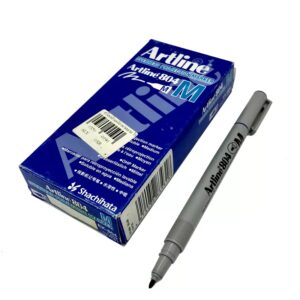 Artline EK 804 Black Medium Point Non-Permanent Overhead Projection Marker 1.0mm - Box of 12 - 41-4074-01